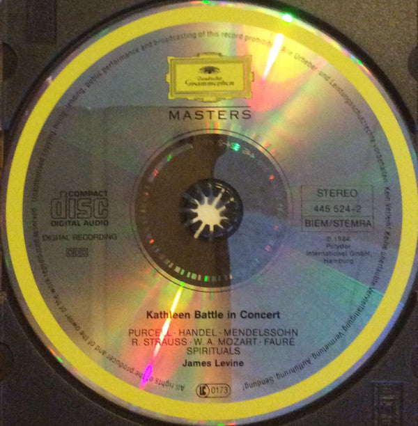 Kathleen Battle, James Levine (2) : Kathleen Battle In Concert (CD, Album)