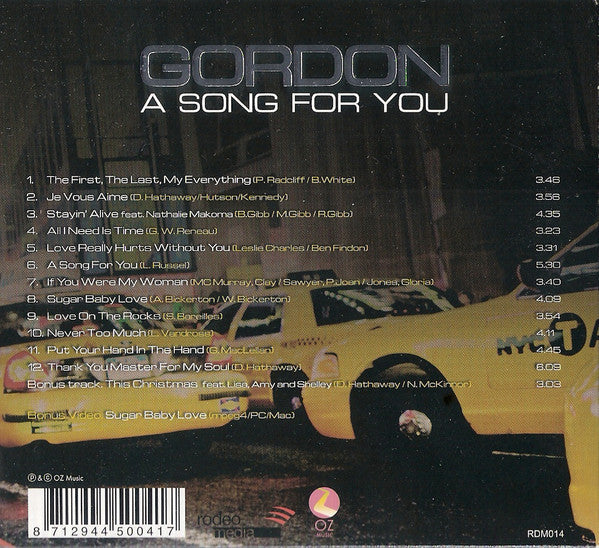 Gordon (3) : A Song For You (CD, Album, Enh)