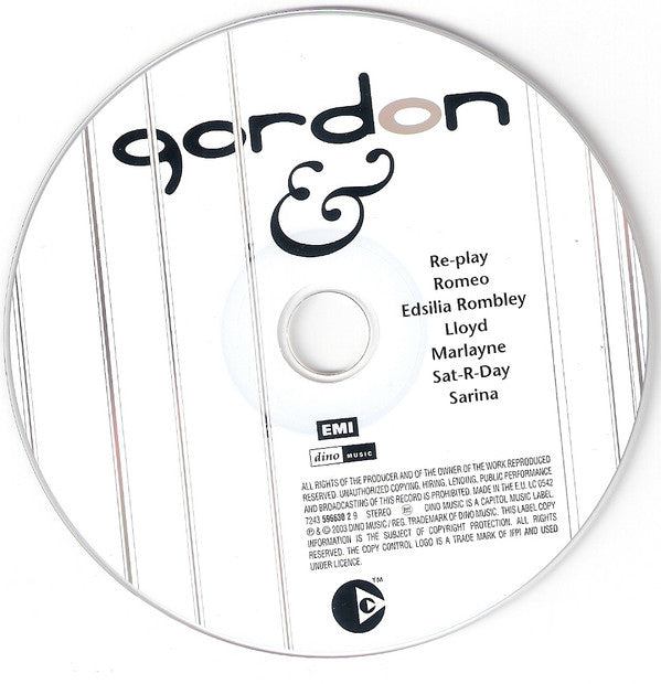 Gordon (3) : Gordon & (CD, Album)