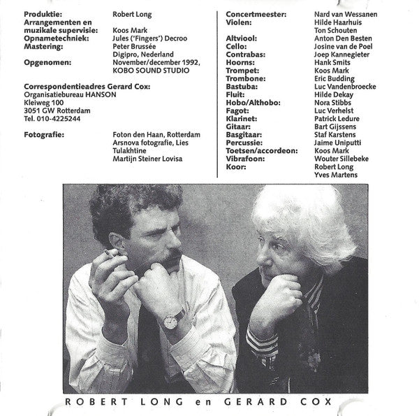 Gerard Cox : Leuk Voor Later (CD, Album)