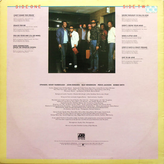 Spinners : Can't Shake This Feelin' (LP, Album)