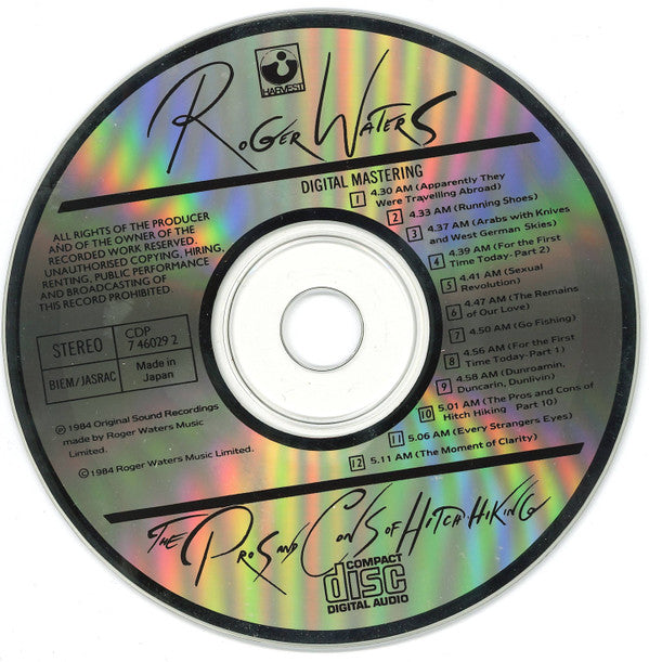 Roger Waters : The Pros And Cons Of Hitch Hiking (CD, Album, Pre)
