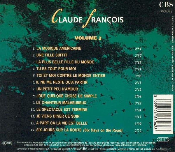 Claude François : For Ever... - Volume 2 (CD, Comp)