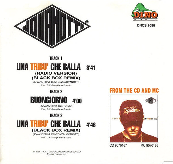 Jovanotti : Una Tribù Che Balla (CD, Maxi)