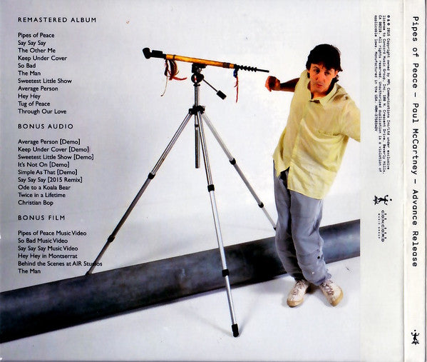 Paul McCartney : Pipes Of Peace – Advance Release (2xCD, Album, Promo, RM + DVD, Promo)
