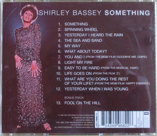 Shirley Bassey : Something (CD, Album, RE, RM)