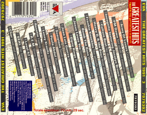 Various : The Greatest Hits 1991 - 3 (CD, Comp)