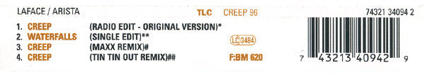 TLC : Creep '96 (CD, Single)