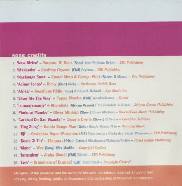 Various : The Great Pan-African Trip (CD, Comp)