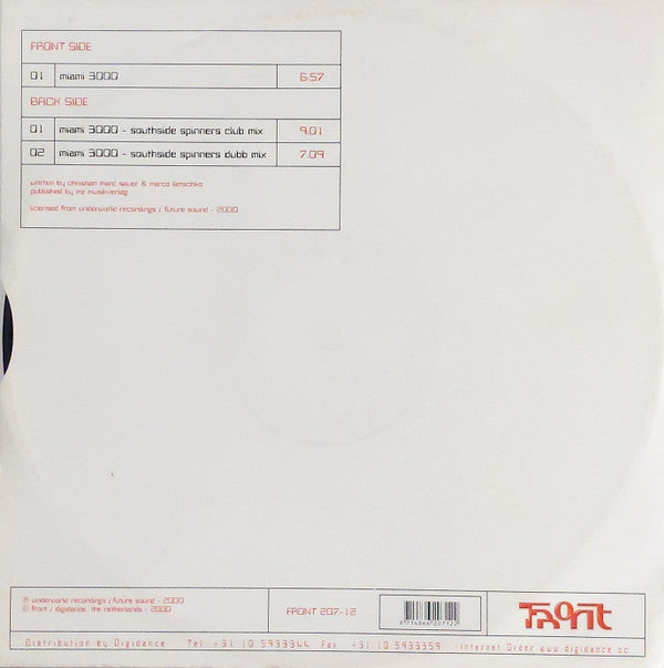 Criss Source : Miami 3000 (12")