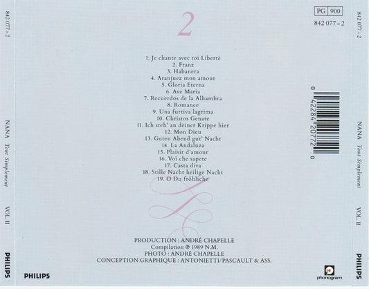 Nana Mouskouri : Tout Simplement Vol. II (CD, Comp)