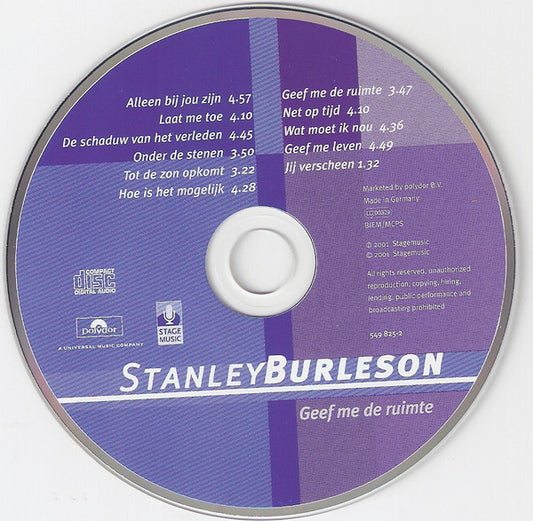 Stanley Burleson : Geef Me De Ruimte (CD, Album)