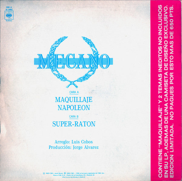 Mecano : Maquillaje (12", Maxi)