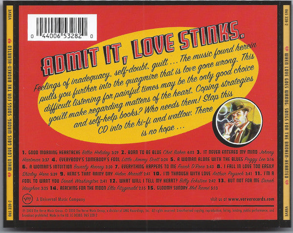 Various : When Love Goes Wrong: Songs For The Broken-Hearted (CD, Comp)