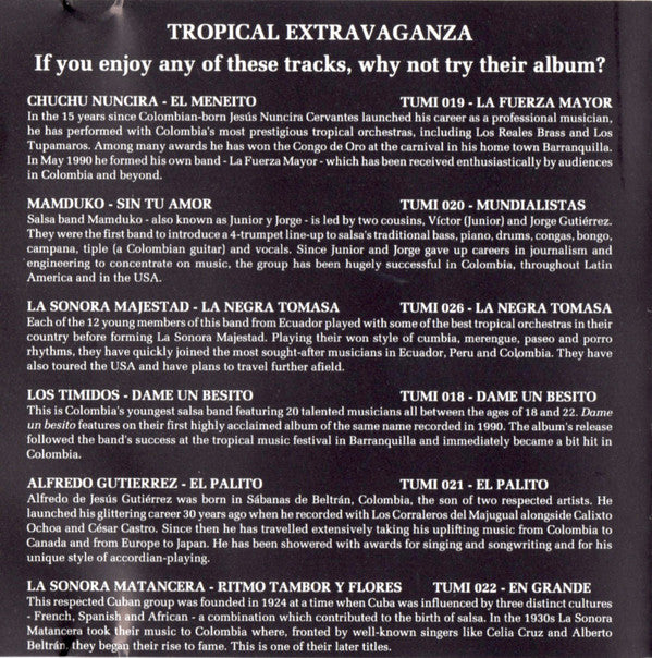 Various : Tropical Extravaganza (CD, Comp, Smplr)