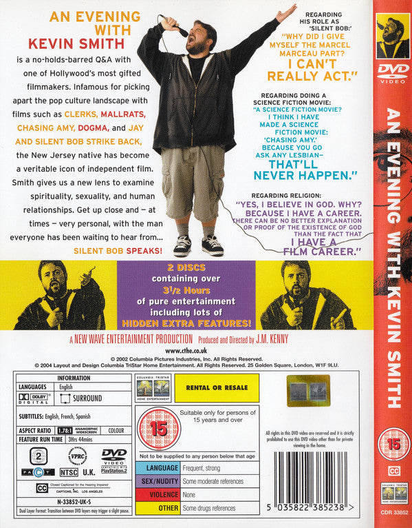 Kevin Smith (21) : An Evening With Kevin Smith (2xDVD, NTSC, Reg)