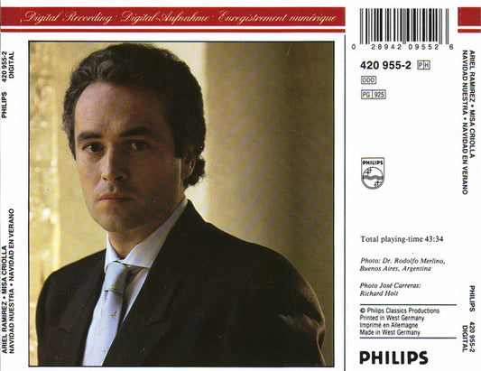 Ariel Ramirez, José Carreras : Misa Criolla • Navidad Nuestra (CD)
