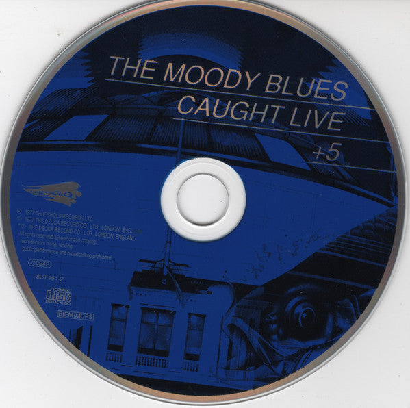 The Moody Blues : Caught Live + 5 (CD, Album, RE, RM)