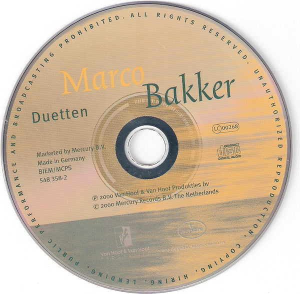 Marco Bakker : Duetten (CD, Album)