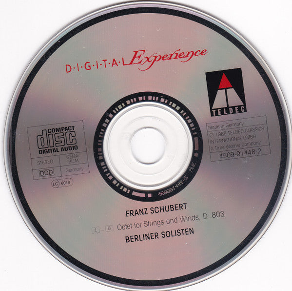 Franz Schubert - Berliner Solisten (2) : Octet, D 803 (CD, Album, RE)