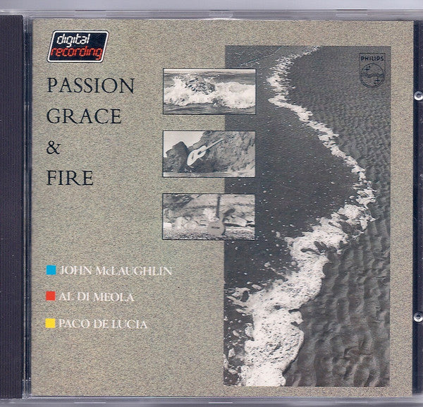 John McLaughlin, Al Di Meola, Paco De Lucía : Passion, Grace & Fire (CD, Album, RE)