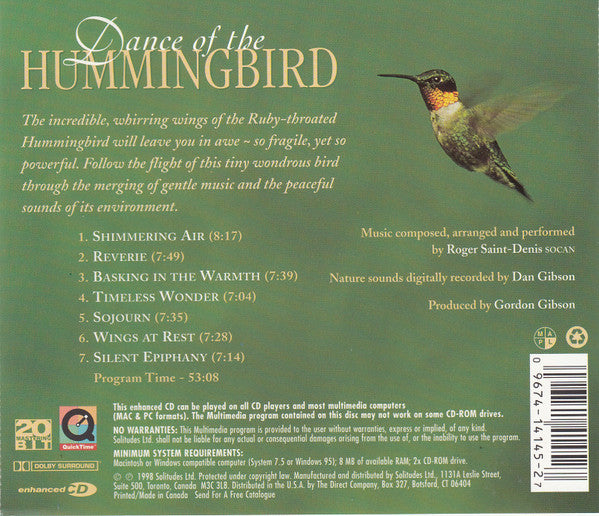 Dan Gibson, Roger Saint-Denis : Dance Of The Hummingbird (CD, Enh)