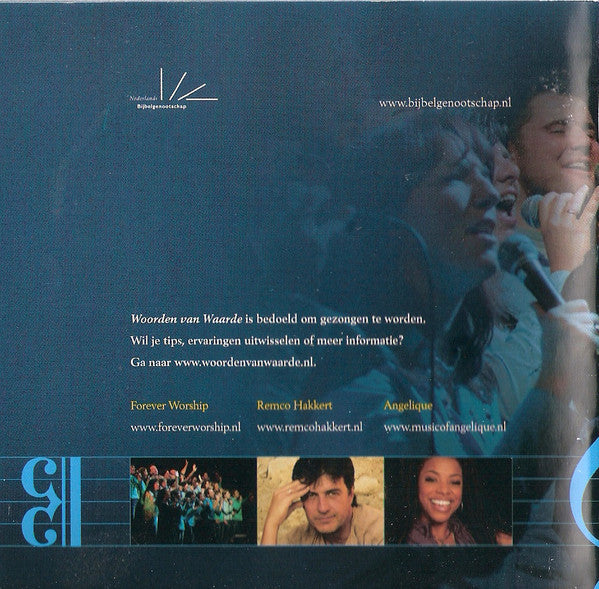 Forever Worship Choir met medewerking van Remco Hakkert & Angelique (25) : Woorden Van Waarden (De Nieuwe Bijbelvertaling Gezongen) (CD, Album)