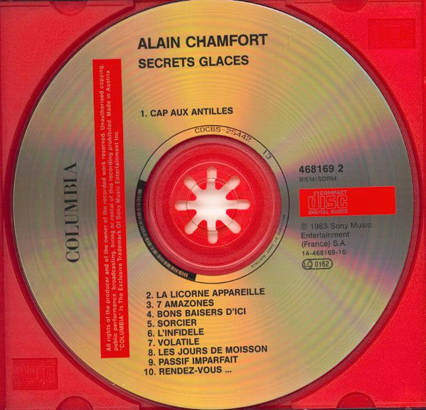 Alain Chamfort : Secrets Glacés (CD, Album)