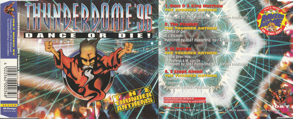 Various : Thunderdome '96 - Dance Or Die! (The Thunder Anthems) (CD, Maxi, M/Print)