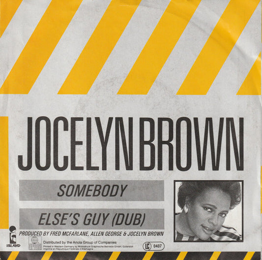 Jocelyn Brown : Somebody Else's Guy (7")