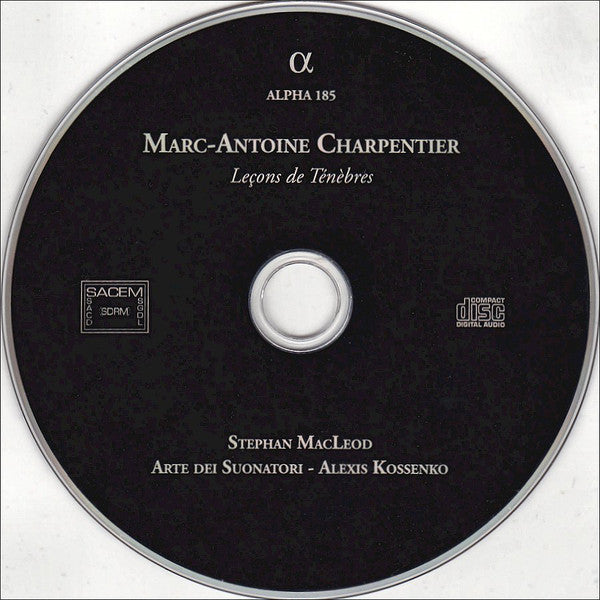 Marc Antoine Charpentier - Stephan Macleod, Arte Dei Suonatori, Alexis Kossenko : Leçons De Ténèbres (CD, Album)