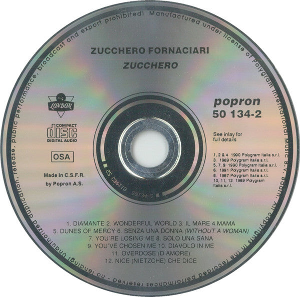 Zucchero : Zucchero (CD, Album)