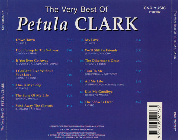 Petula Clark : The Very Best Of Petula Clark (CD, Comp)