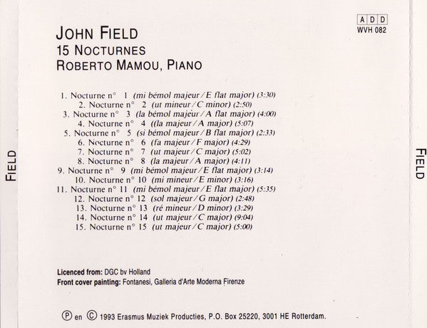 John Field (2), Roberte Mamou : 15 Nocturnes (CD)