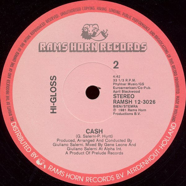 Hi-Gloss : You'll Never Know (12", Single)