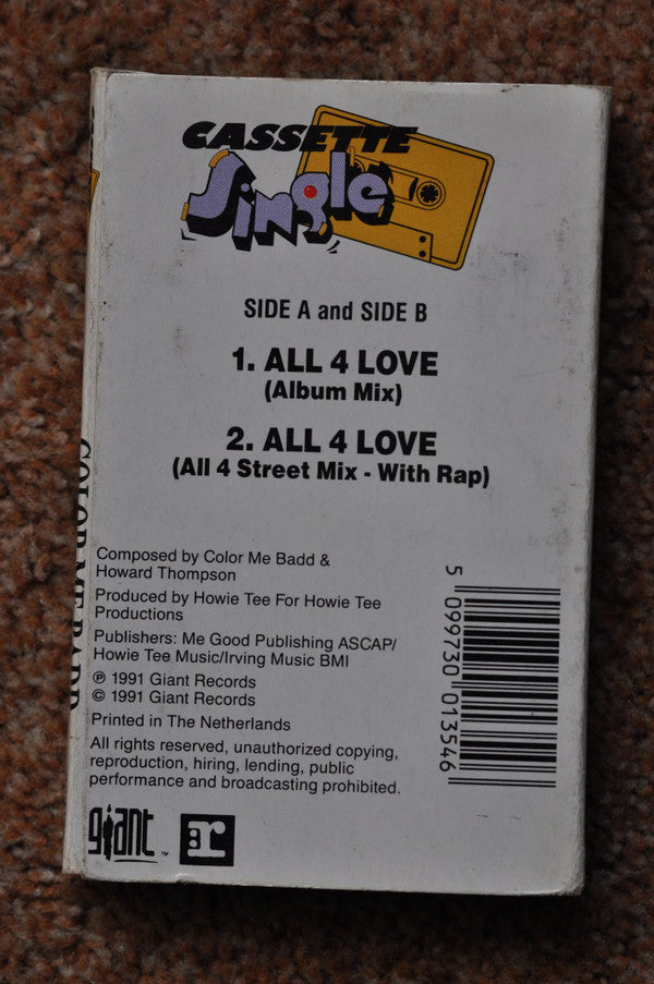 Color Me Badd : All 4 Love (Cass, Single)