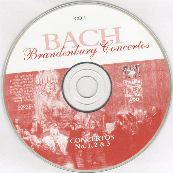 Johann Sebastian Bach, Frans Brüggen • Kuijkens • Anner Bylsma • Gustav Leonhardt : Die Brandenburgischen Konzerte (2xCD, Album, RE, RM)