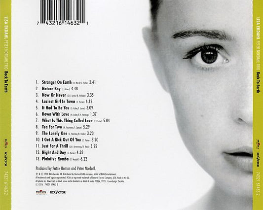 Lisa Ekdahl, Peter Nordahl Trio : Back To Earth (CD, Album, RP)