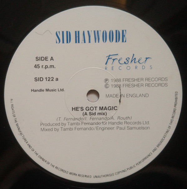 Haywoode : He's Got Magic (12", Single)