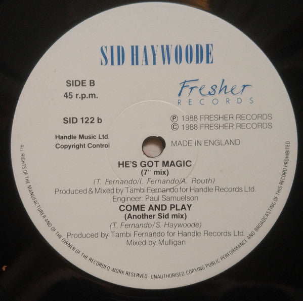 Haywoode : He's Got Magic (12", Single)