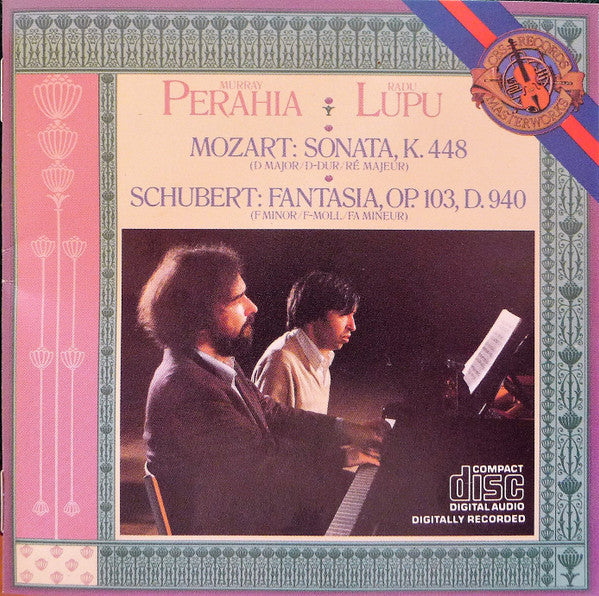 Wolfgang Amadeus Mozart / Franz Schubert - Murray Perahia • Radu Lupu : Sonata  K. 448 / Fantasia, Op.103, D 940 (CD, RE)