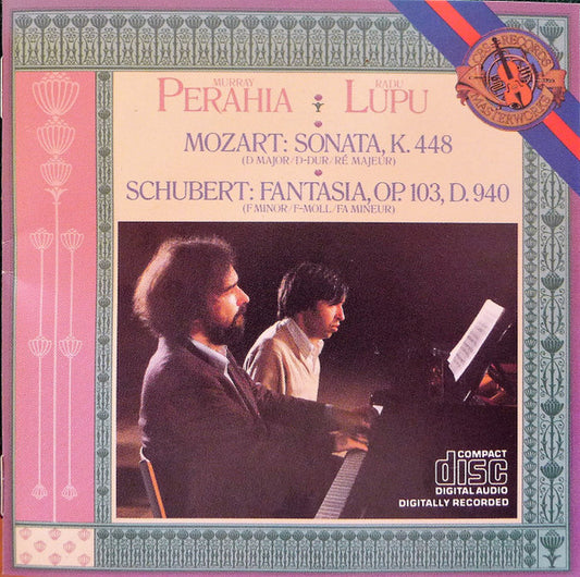 Wolfgang Amadeus Mozart / Franz Schubert - Murray Perahia • Radu Lupu : Sonata  K. 448 / Fantasia, Op.103, D 940 (CD, RE)