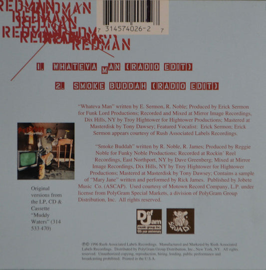 Redman : Whateva Man (CD, Single)