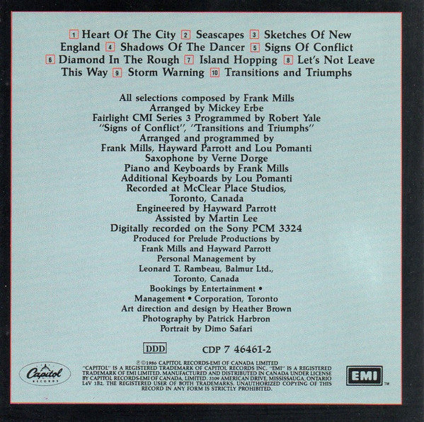 Frank Mills : Transitions (CD, Album)