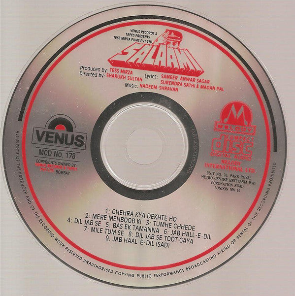 Nadeem Shravan : Salaami (CD)