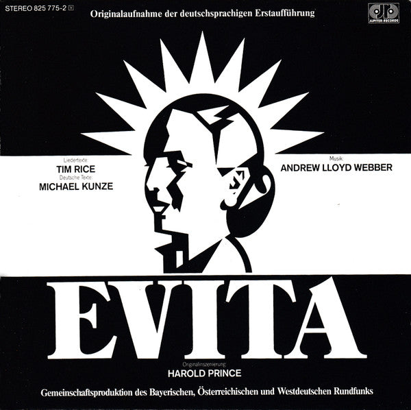 Andrew Lloyd Webber, Tim Rice, Michael Kunze : Evita (Originalaufnahme Der Deutschsprachigen Erstaufführung) (CD, Album)