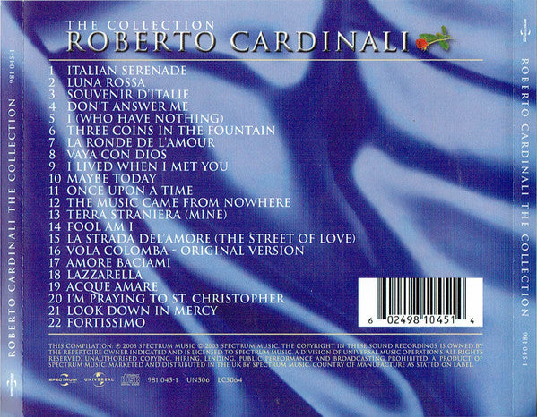 Roberto Cardinali : The Collection (CD, Comp)