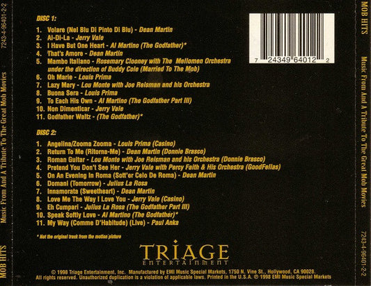 Various : Mob Hits - Music From And A Tribute To The Great Mob Movies (2xCD, Comp)