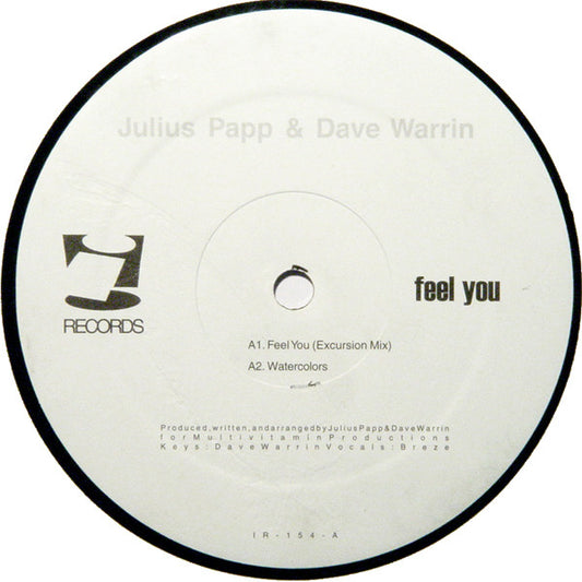 Julius Papp & Dave Warrin : Feel You (12")