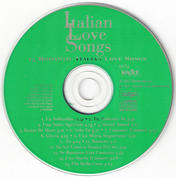 Unknown Artist : Italian Love Songs (CD)